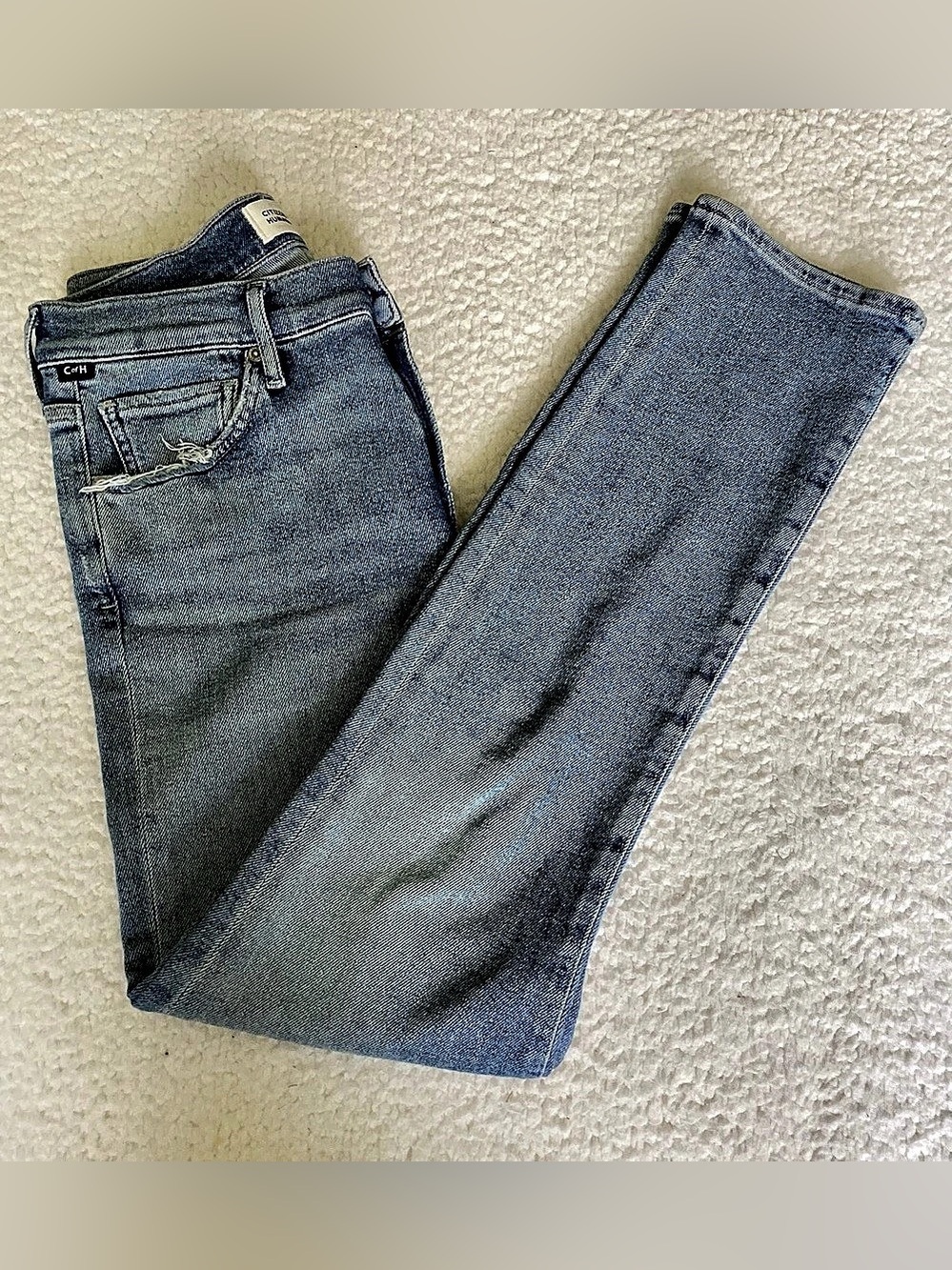 Citizens of Humanity Skyla Jeans 26 High Rise Straight Distressed 90s